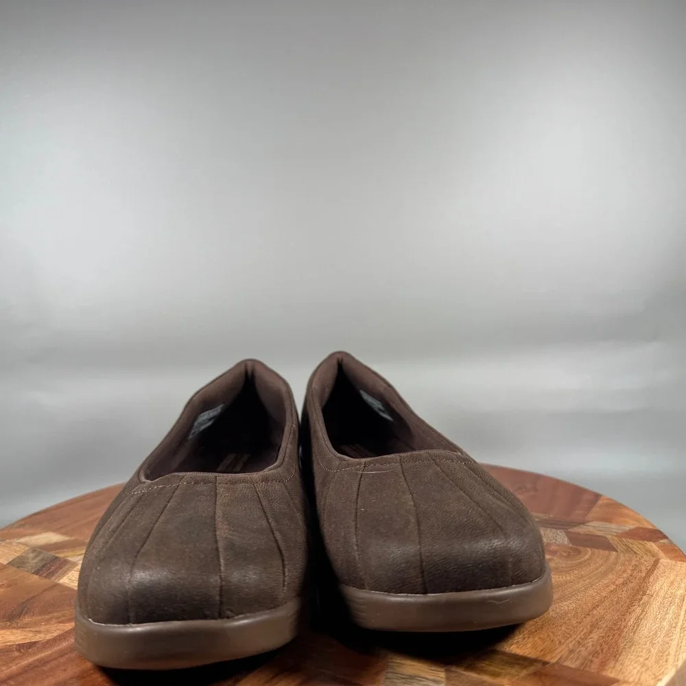 Skechers On-The-Go Brown Slip On Ballet Flats Goga Mat Womens 7.5 136273 CHOC